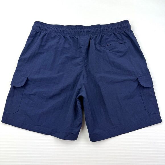Champion Swim Trunks Size L Navy Blue Cargo Pocket Board Shorts Drawstring Nylon - Picture 3 of 9